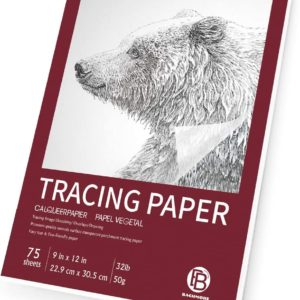 Bachmore 9”x12” Artist’s Tracing Paper Pad, 75 Sheets